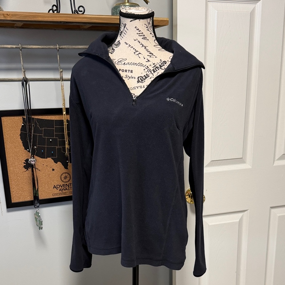 Columbia Women's Black Quarter-Zip Lightweight Fleece
